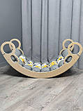 Дитяче ліжечко качалка з матрасиком 66 БОНБОН, дитяча качалка, качалка для дітей, балансир, дитяча гойдалка балансир, качалка, фото 4