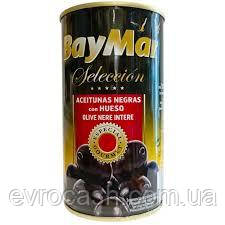 Оливки BayMar чорні з кісточкою 360 гр, фото 1