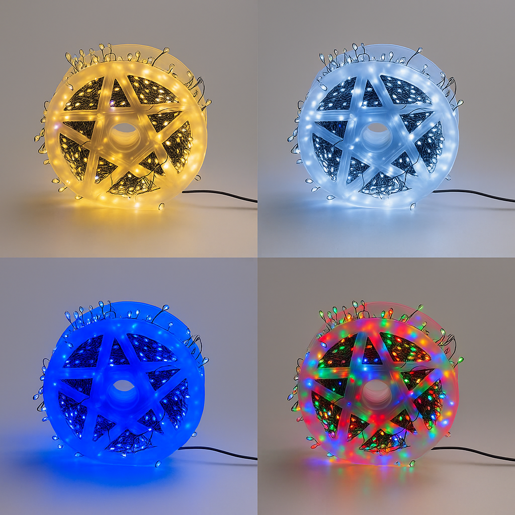 Гірлянда "Мішура" прозорий провід 10м Теплий білий