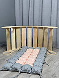 Дитяче ліжечко качалка з матрасиком 68 БОНБОН, дитяча качалка, качалка для дітей, балансир, дитяча гойдалка балансир, качалка, фото 2