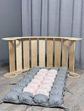 Дитяче ліжечко качалка з матрасиком 70 БОНБОН, дитяча качалка, качалка для дітей, балансир, дитяча гойдалка балансир, качалка, фото 2
