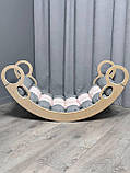 Дитяче ліжечко качалка з матрасиком 70 БОНБОН, дитяча качалка, качалка для дітей, балансир, дитяча гойдалка балансир, качалка, фото 4