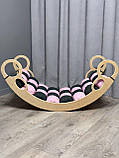 Дитяче ліжечко качалка з матрасиком 72 БОНБОН, дитяча качалка, качалка для дітей, балансир, дитяча гойдалка балансир, качалка, фото 4