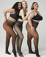 Жіночі теплі колготи капронки на хутрі, зимові колготки з імітацією капронок, термо-колготи S-L