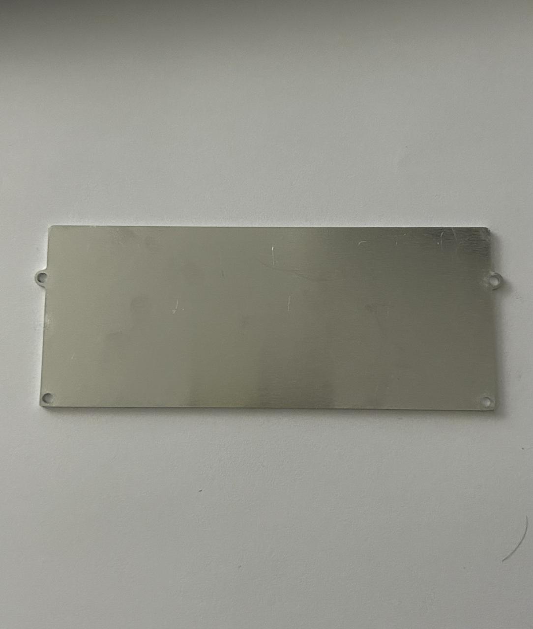 Алюмінієва заглушка до Дворядного карнизу прихованого монтажу 172х53 Без покриття