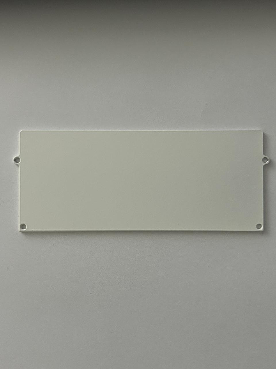 Алюмінієва заглушка до Дворядного карнизу прихованого монтажу 172х53 Біла