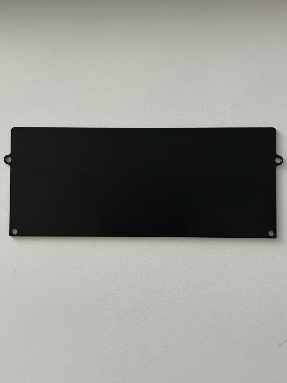 Алюмінієва заглушка до Дворядного карнизу прихованого монтажу 172х53 Чорна