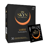 Великі презервативи без латексу SKYN Feel Everything Large 36 шт