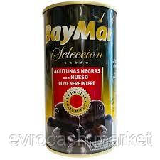 Оливки BayMar чорні з кісточкою 360 гр, фото 1