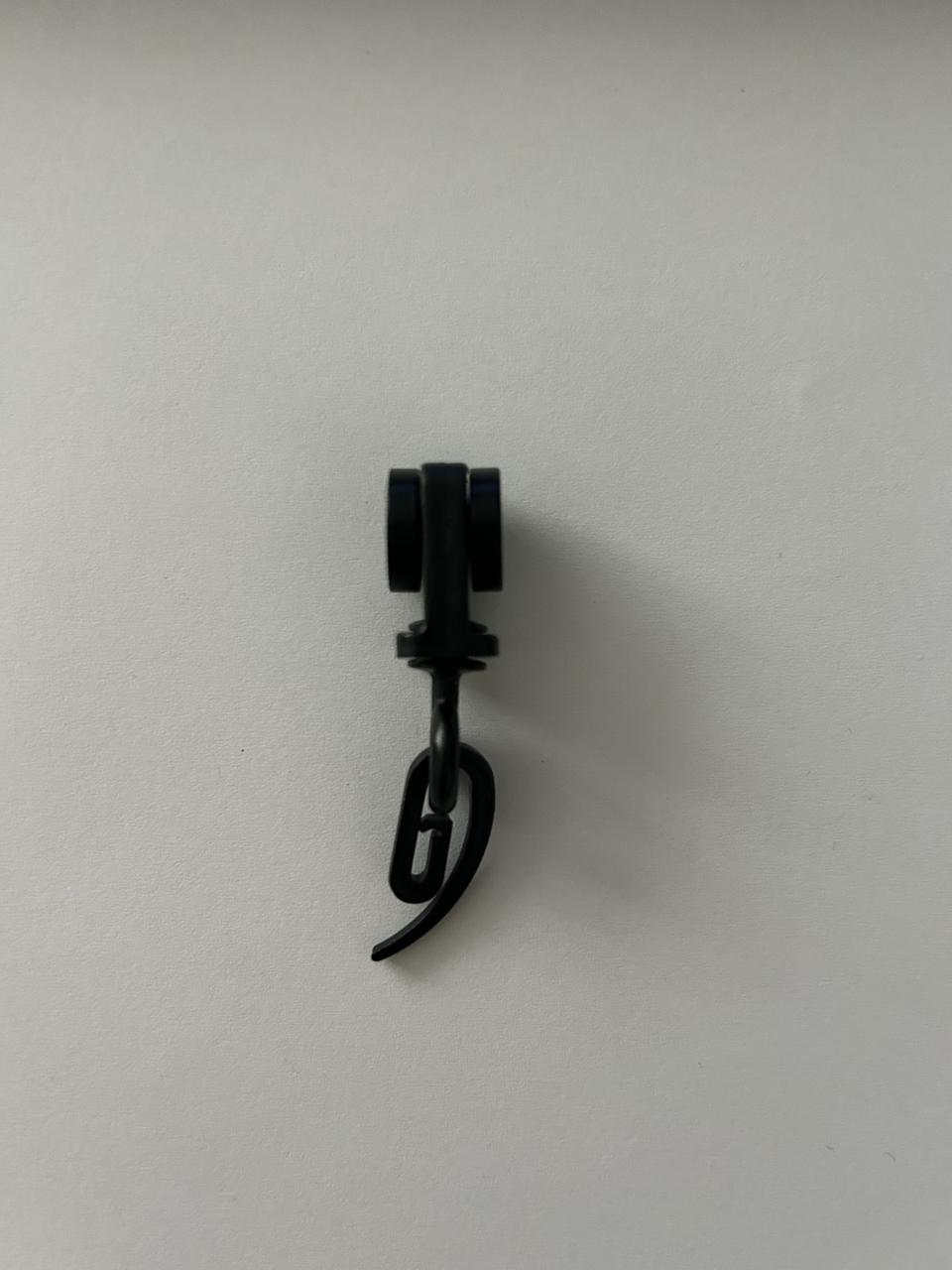 Швидкісний роликовий бігунок до Дворядного карнизу прихованого монтажу BIG 172х53 Чорний