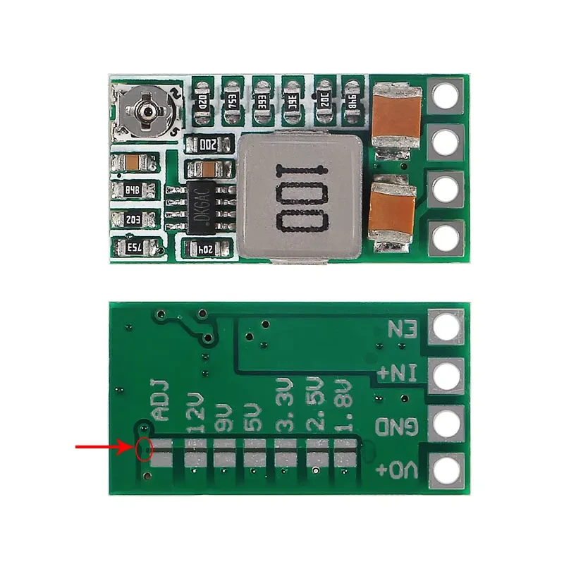 Міні DC-DC понижувальний перетворювач 4.5–24V → 0.8–17V 3A, фото 1