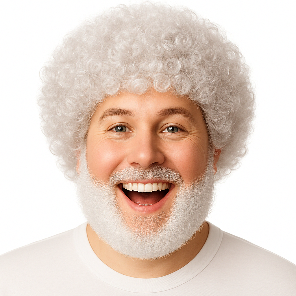 Перука Кудрява біла