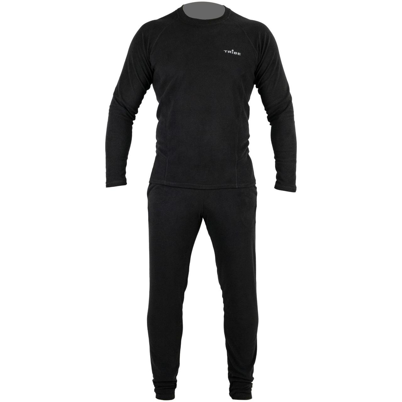 Термобілизна чоловіча Tribe Microfleece (футболка+штани) T-KA-0015-black, T-KA-0015-black-XL (189329) T-KA-0015-black-XL, фото 1