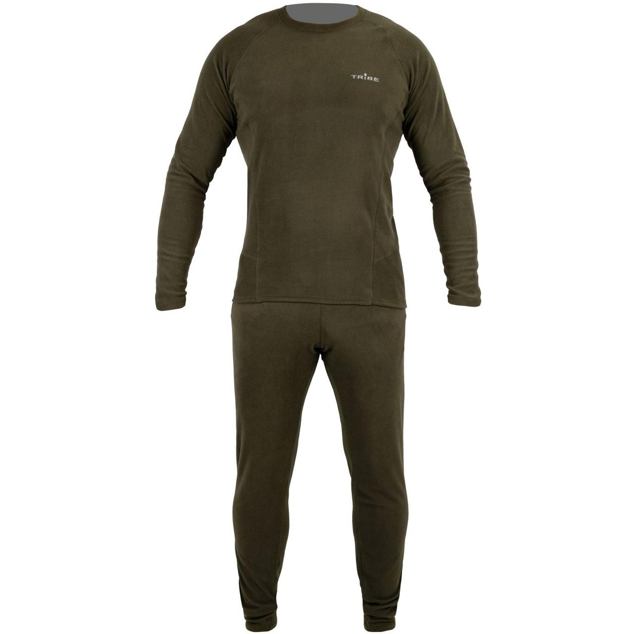 Термобілизна чоловіча Tribe Microfleece (футболка+штани) T-KA-0015-olive, T-KA-0015-olive-3XL (189337) T-KA-0015-olive-3XL, фото 1