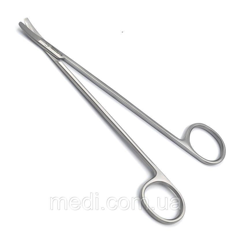 Ножиці судинні, горизонтально-зігнуті, 160 мм DHS-02-490-16, фото 1