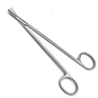 Ножиці судинні, горизонтально-зігнуті, 160 мм DHS-02-490-16