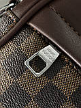 Чоловіча сумка месенджер Louis Vuitton Graham крос боді через плече коричневий картатий Луї Віттон, фото 3
