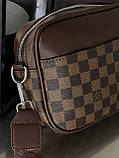 Чоловіча сумка месенджер Louis Vuitton Graham крос боді через плече коричневий картатий Луї Віттон, фото 4