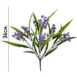 Штучні квіти букет лаванда кольорова, 36см, фото 2