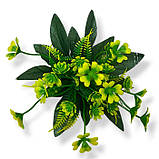 Штучні квіти букет пластикова хризантема заливка, 20см, фото 2