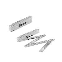 Лінійка розкладна, ABS, 1м, пружина, біла, DIY-MFP11WH/S