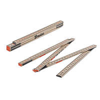 Лінійка розкладна, дерево, 1м, пружина, DIY-MFW11WD/S