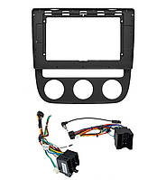 Перехідний штатний комплект із проводкою до Android магнітоли Volkswagen Jetta 2005-2009 Climat