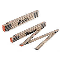 Лінійка розкладна, дерево, 2м, пружина, DIY-MFW21WD/S