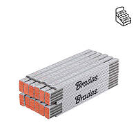 Лінійка розкладна, дерево, 2м, пружина, білий, DIY-MFW21WH/12BOX