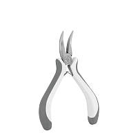 Вигнуті плоскогубці MINI 125 мм, нікельовані, WHITE LINE, DIY-PLWL2013/4