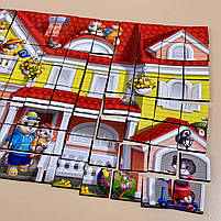 Деревʼяний двошаровий пазл Котячий будинок Літо 176 дет Ubee (ПСД273), фото 2