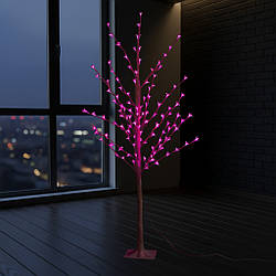 LED-дерево «Сакура» 1,5 м, 144 LED, рожеве світло, RGB, 8 режимів