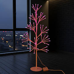 Світлодіодне декоративне дерево 60 см, 80 LED, рожевий, IP44