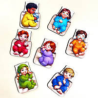 Розвиваюча дидактична гра Малюки у ліжечку дерево Ubee (ПСД303), фото 6