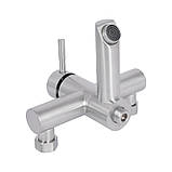 Смеситель для ванны Lidz Aria 006 с поворотным изливом (c душевым гарнитуром) (k35) LDARI006NKS34940 Nickel, фото 4