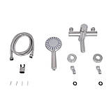 Смеситель для ванны Lidz Aria 006 с поворотным изливом (c душевым гарнитуром) (k35) LDARI006NKS34940 Nickel, фото 7