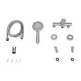 Смеситель для душа Lidz Aria 010 (с душевым гарнитуром) (k35) LDARI010NKS43361 Nickel, фото 6