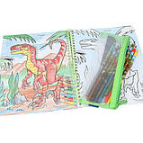 DINO WORLD Colouring Book Розмальовка «Світ динозаврів» з кольоровими олівцями 12746, фото 4