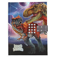 DINO WORLD Щоденник на кодовому замку із звуком 13581