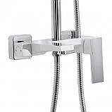 Душова система універсальна Qtap Gemini на три споживача (з виливом) QTGEM111CRW45687 Chrome/White, фото 3