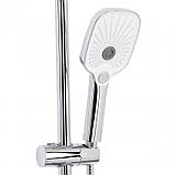 Душова система універсальна Qtap Gemini на три споживача (з виливом) QTGEM111CRW45687 Chrome/White, фото 4