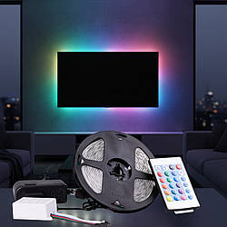 Світлодіодна стрічка GarlandoPro TVLIGHTRGB, 5 м, 150 LED, RGB, пульт + Bluetooth