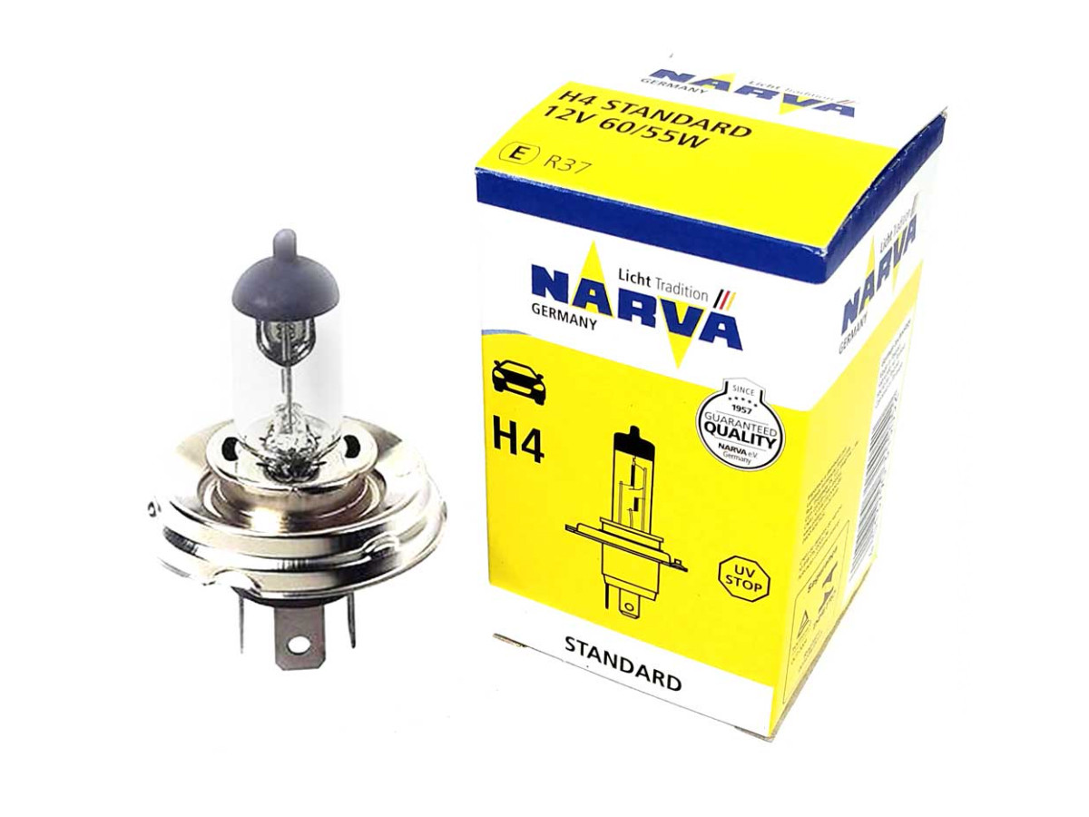 Галогенова лампа NARVA 48884 H4 12V 60/55W P45t, фото 1