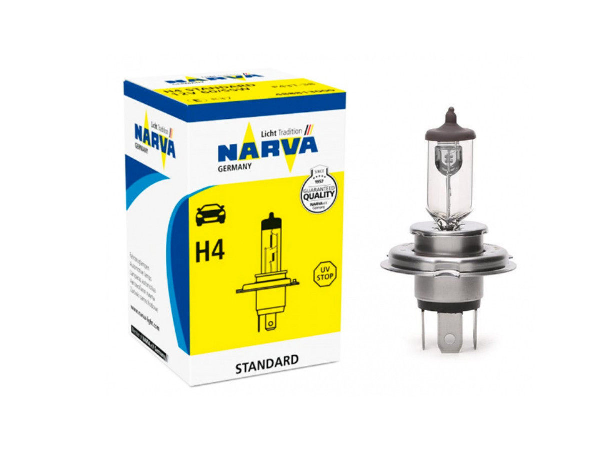 Галогенова лампа NARVA 48881 H4 12V 60/55 W P43t, фото 1