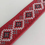 Браслет "Вишивка" (вузький, червоний) (25278), фото 2