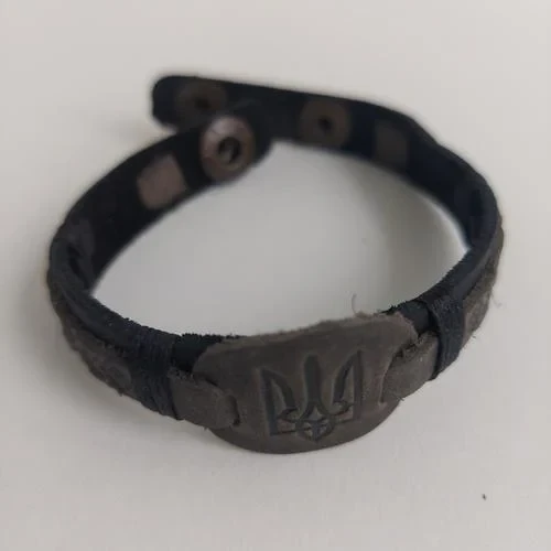 Браслет "Тризуб" чорний (29625), фото 1