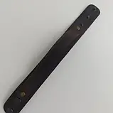 Браслет «Слава Україні», шкіряний, чорний, 25 мм, з лазерним гравіюванням (коричневий) (25559), фото 4