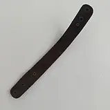 Браслет «Слава Україні», шкіряний, чорний, 25 мм, з лазерним гравіюванням (коричневий) (25559), фото 5