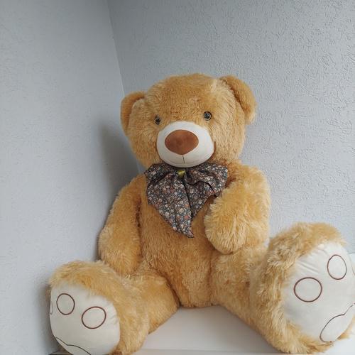 М'яка іграшка великий Ведмедик золотистий 132 см (00038-5) Копиця, фото 1