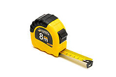 Рулетка MASTERTOOL | Shiftlock| 8 м х 25 мм фіксатор полотна нейлонове покриття 62-8025